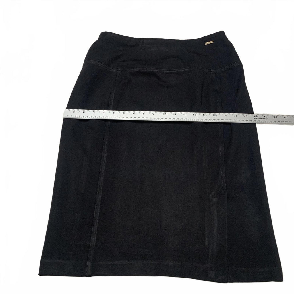 Ivanka Trump Womens Black Elegant Pencil Skirt Stretch 30" Waist Pull On