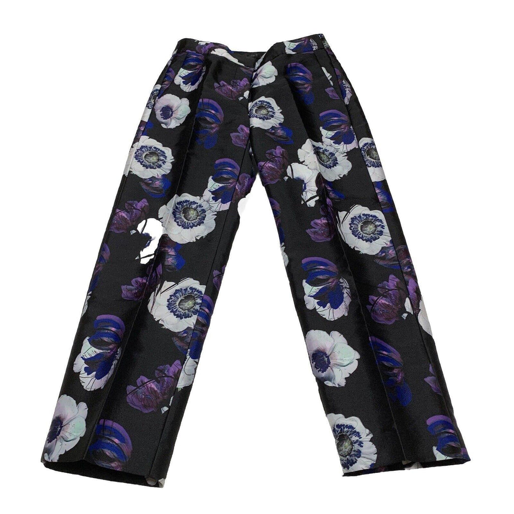 J. Crew Women's  Pants Size 00 Floral Poppy Print Cropped