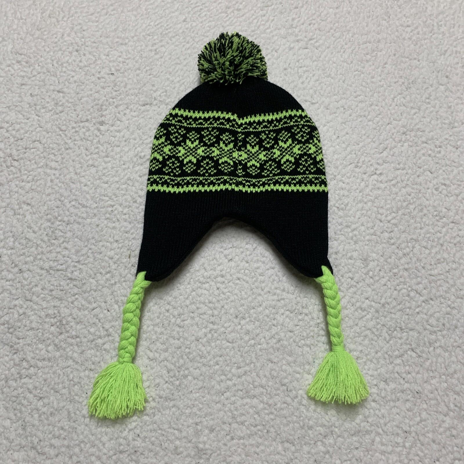 Weatherproof Youth One Size (8/20) Beanie Pom Pom Hat Braided Ear Flaps