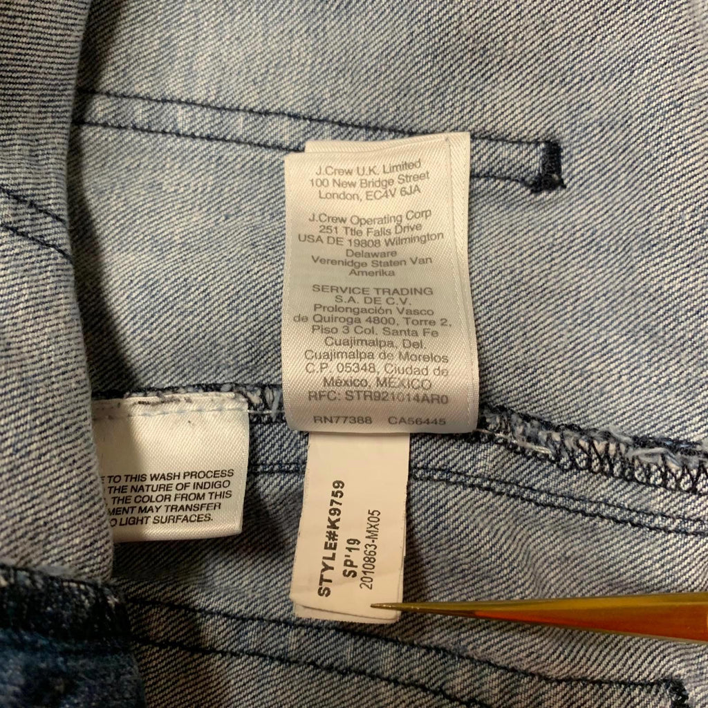 J. Crew Womens Size 29 High-Waisted Denim Shorts Button Fly