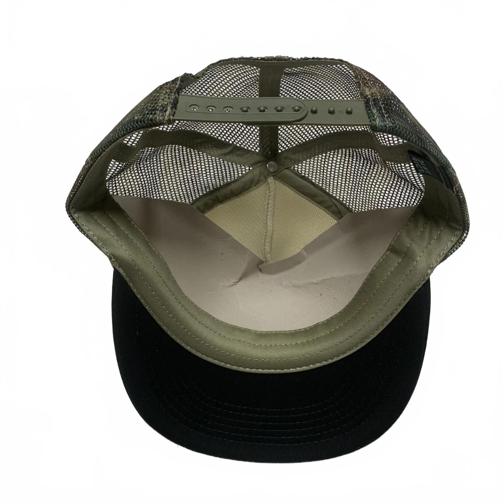 DISTRICT Street Team Studios Trucker Cap Hat Mens Green Camouphlage
