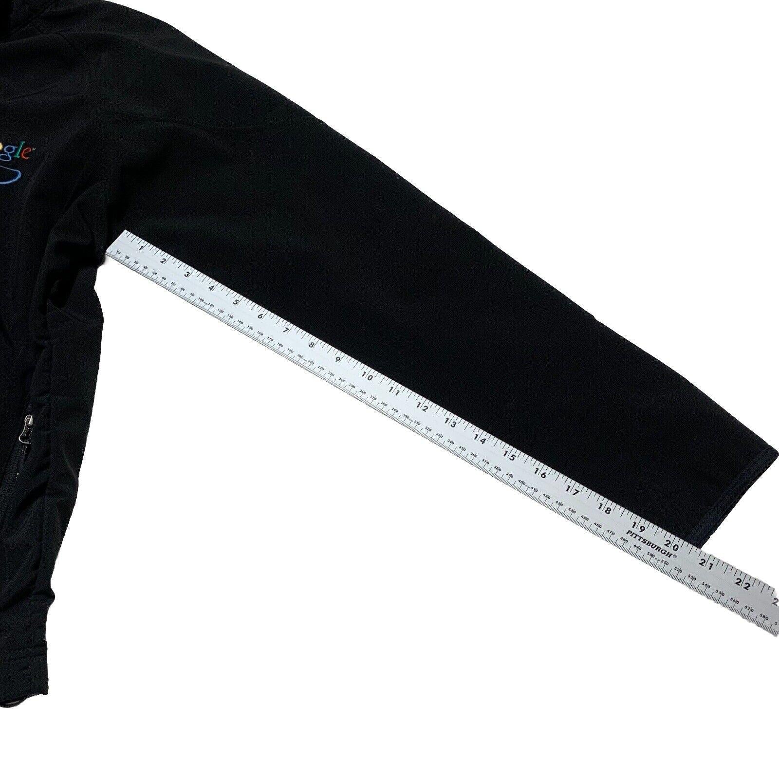 Port Authority Jacket Unisex Size M Google Planet Embroidered Black Zip Pockets