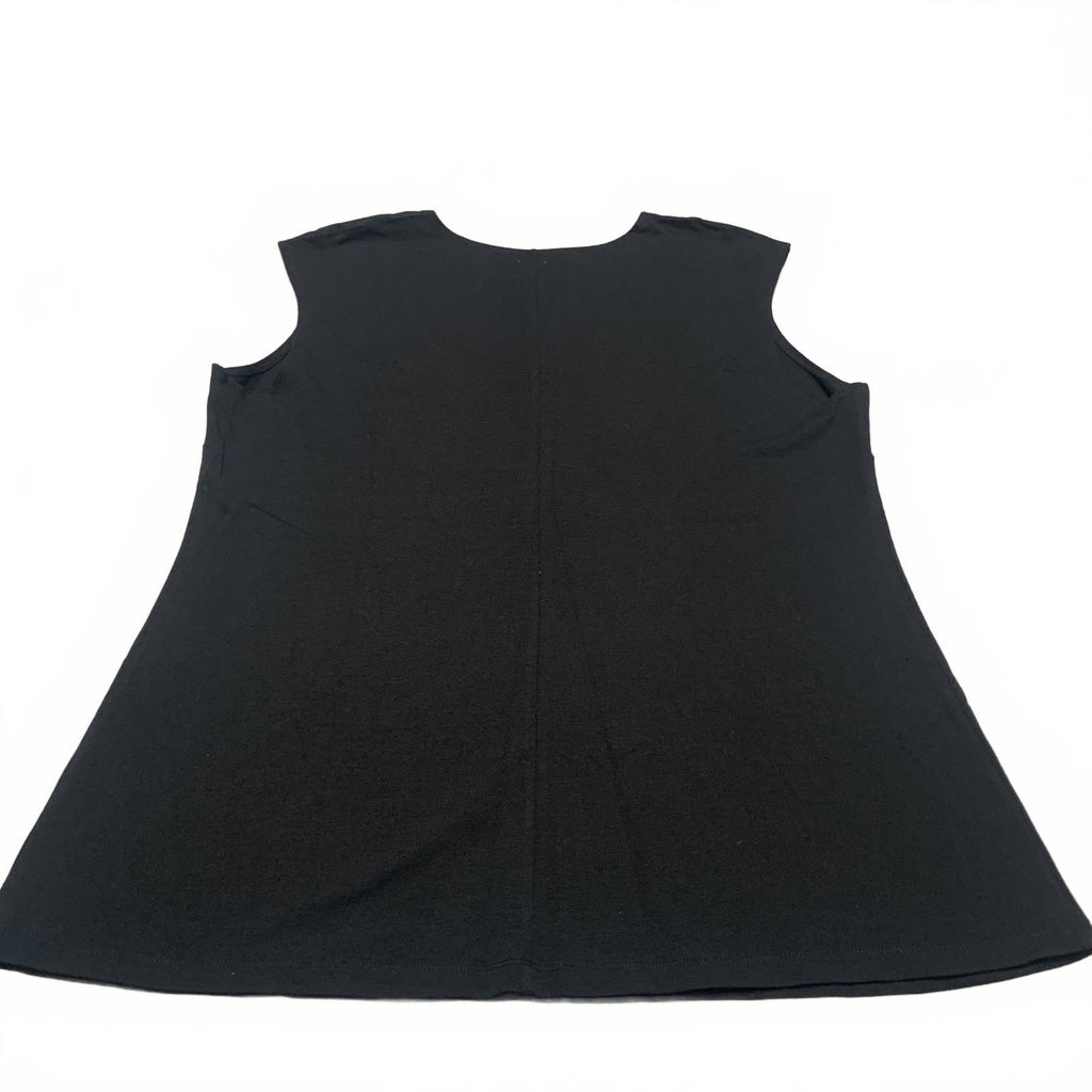 NIC+ZOE Women's Sz XXL Black Sleeveless Top Pullover NWT