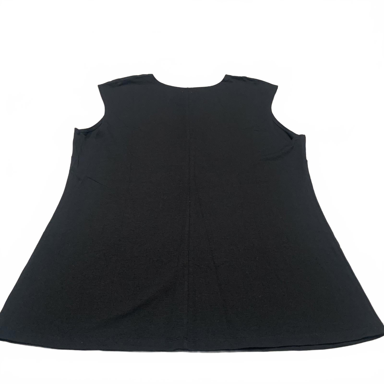 NIC+ZOE Women's Sz XXL Black Sleeveless Top Pullover NWT