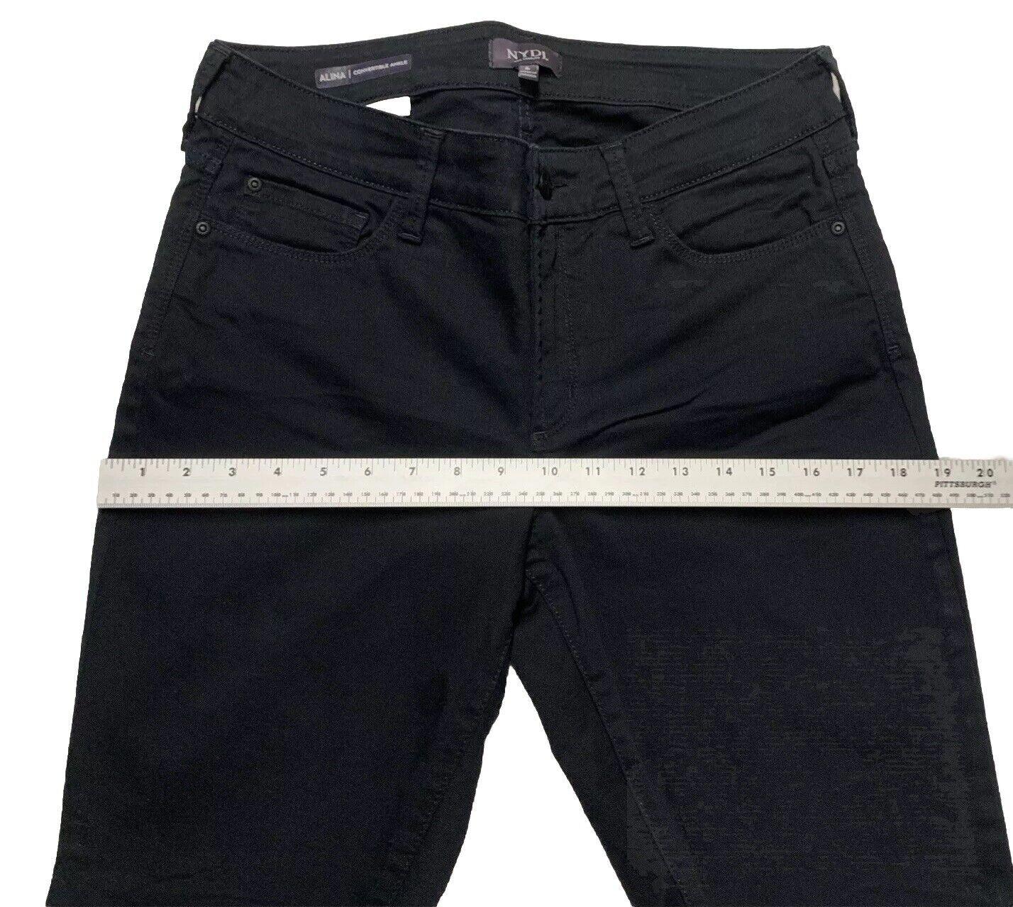 NYDJ Women’s Size 6 Black Jeans Straight Leg Stretch Lift Tuck Technology