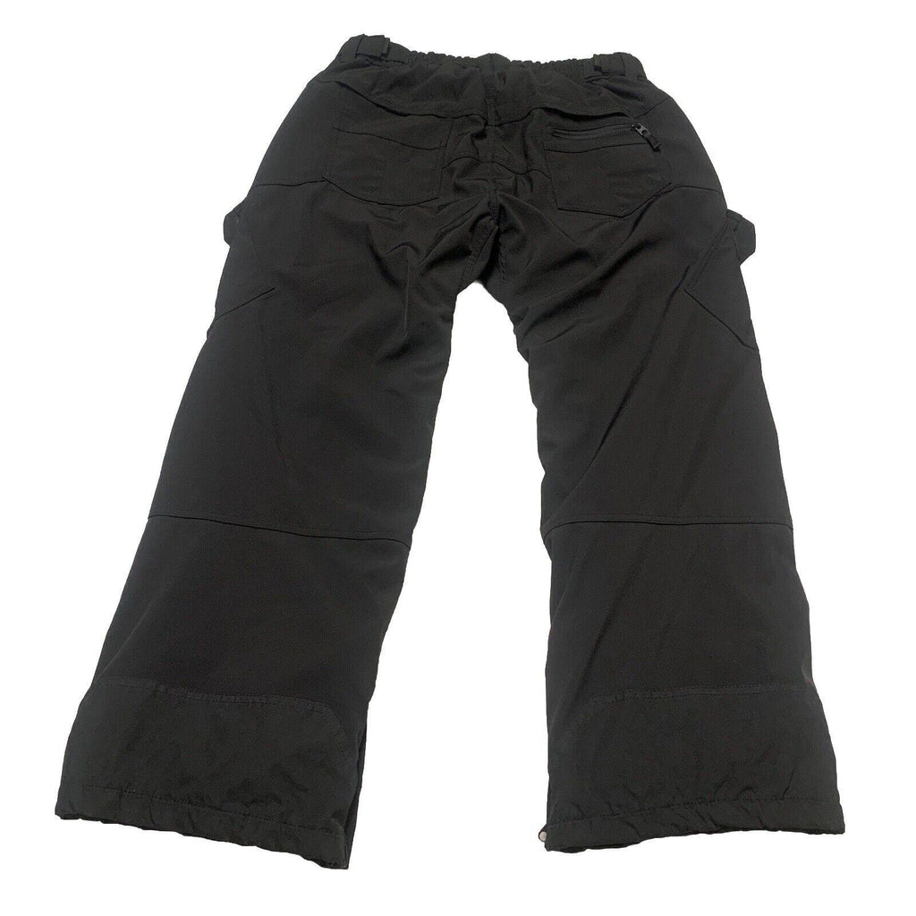 Gerry Snow Ski Pants  Black XL EG Fleece Lined Stretch Pockets Adjustable Waist