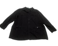 Lauren Jeans Company Mens 3X Black Button Up Military Shirt Shacket 100% Cotton