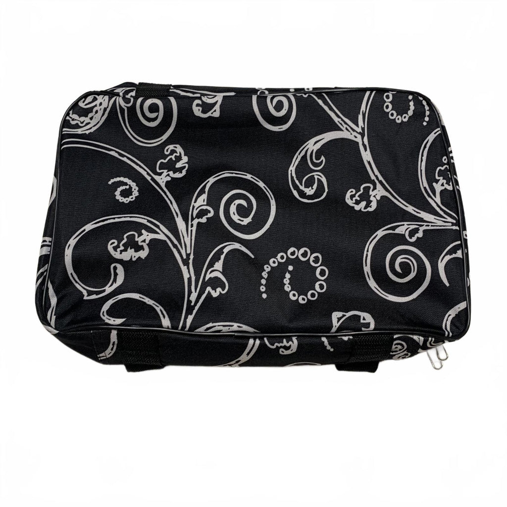 Home Essentials Black Floral Casserole Hot Food Tray Bag