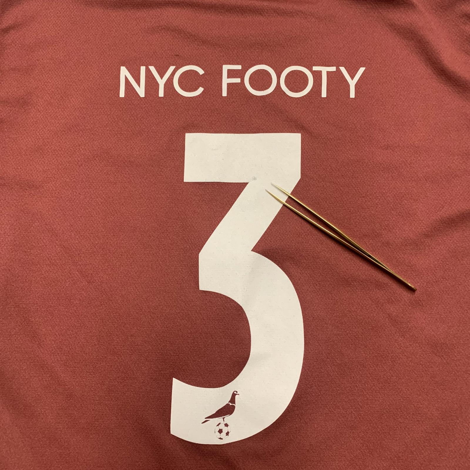 PUMA NYC Footy Soccer Men's Jersey Size S Burgundy