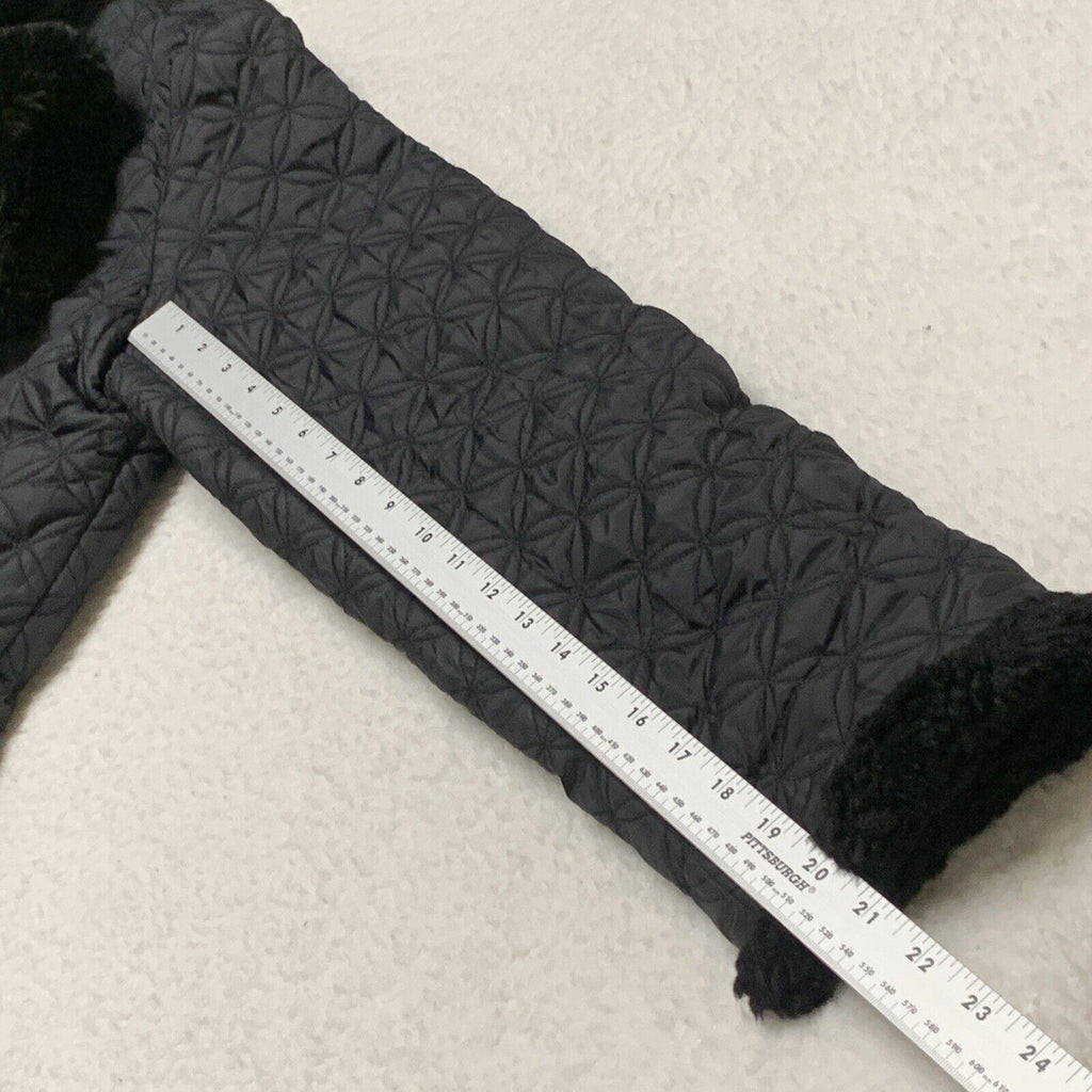MARC New York Andrew Marc Women’s  XL Faux Fur  Black Quilted Winter Coat Puffer