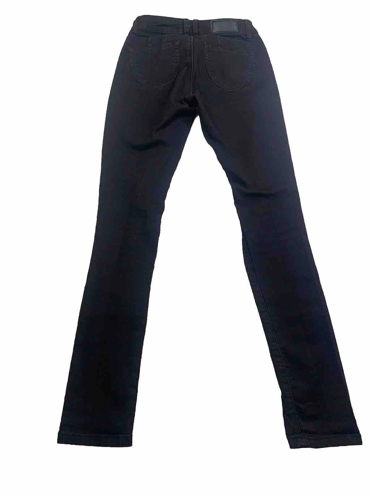 Monkey Ride Jeans Juniors Sz 3/29 Black Skinny  Distressed