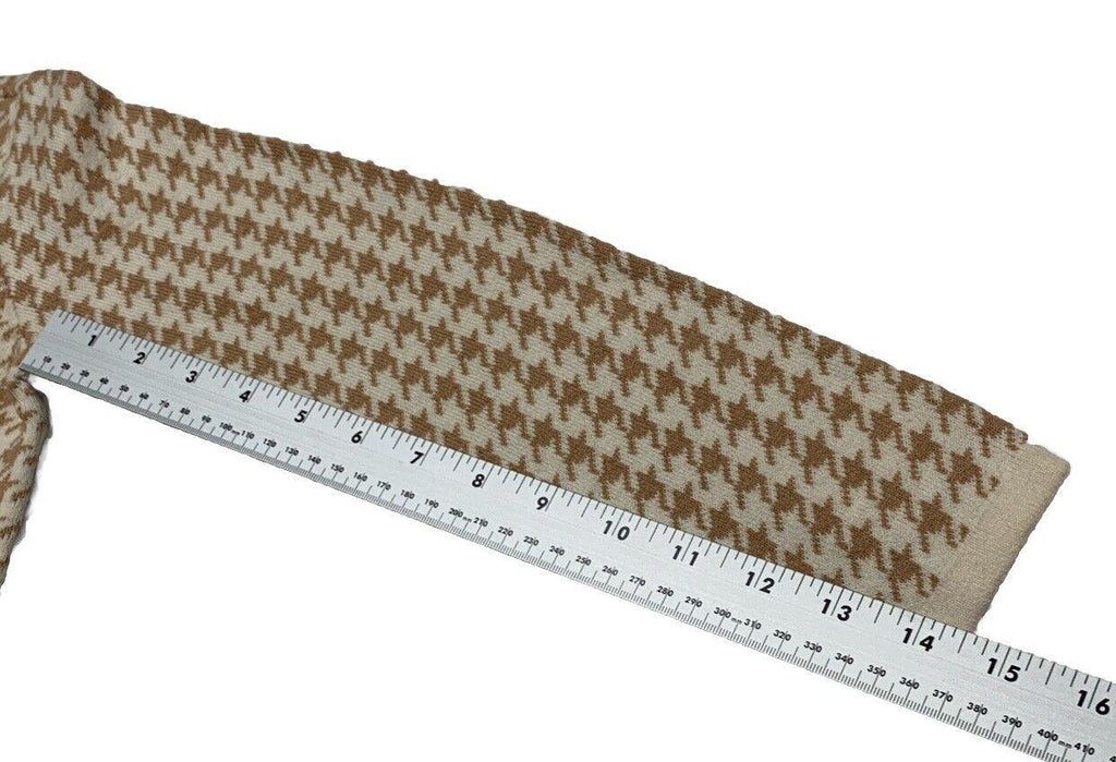 Hope & Henry Girls Size 10 Ivory Beige Houndstooth Sheath Dress Bow Knee Length