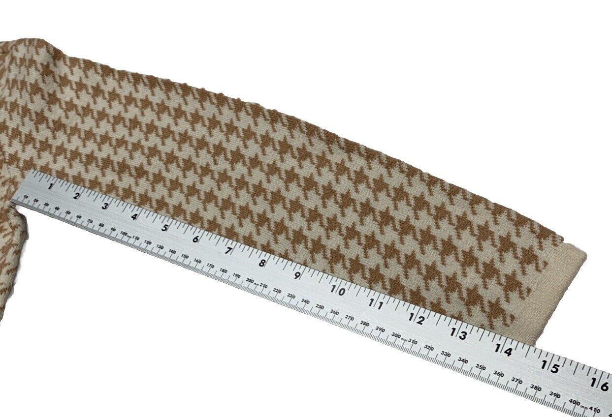 Hope & Henry Girls Size 10 Ivory Beige Houndstooth Sheath Dress Bow Knee Length