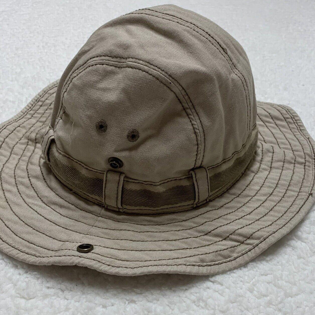 Old Navy Bucket Snap Up Sides Explorer Sun Cap Kids Size M Beige Fisherman