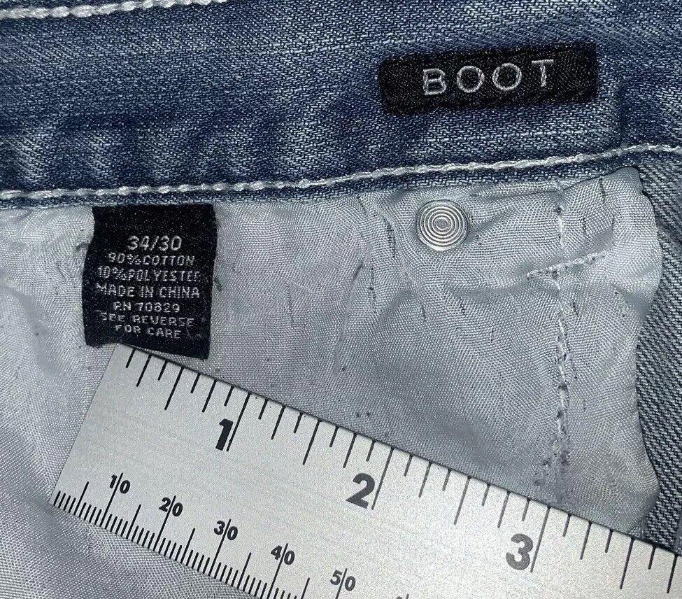 Black Premium Jeans Blue Men's Size 34/30 Boot