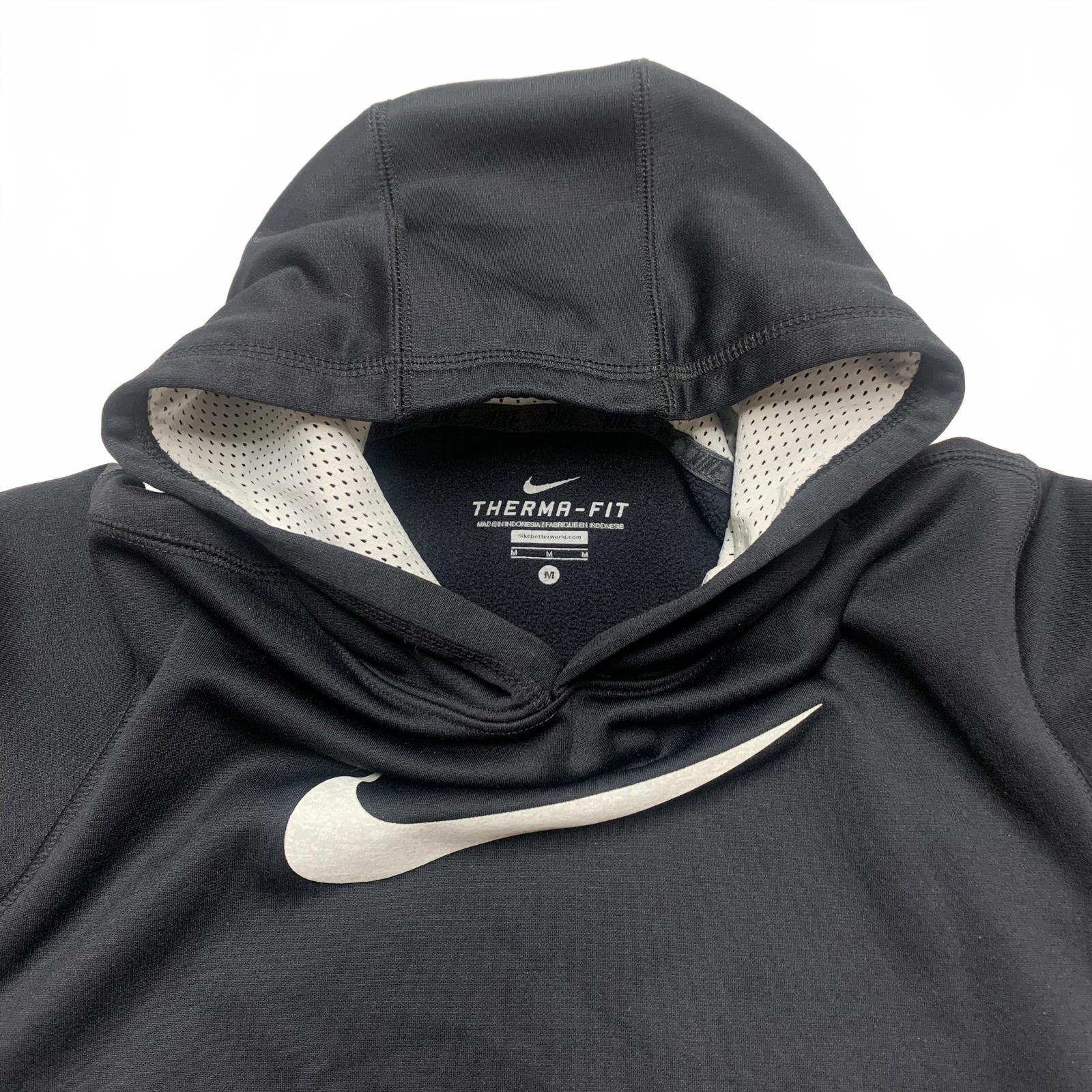 Nike Therma-FIT Unisex Kids Size Medium Black Hoodie Pull-over Sweater