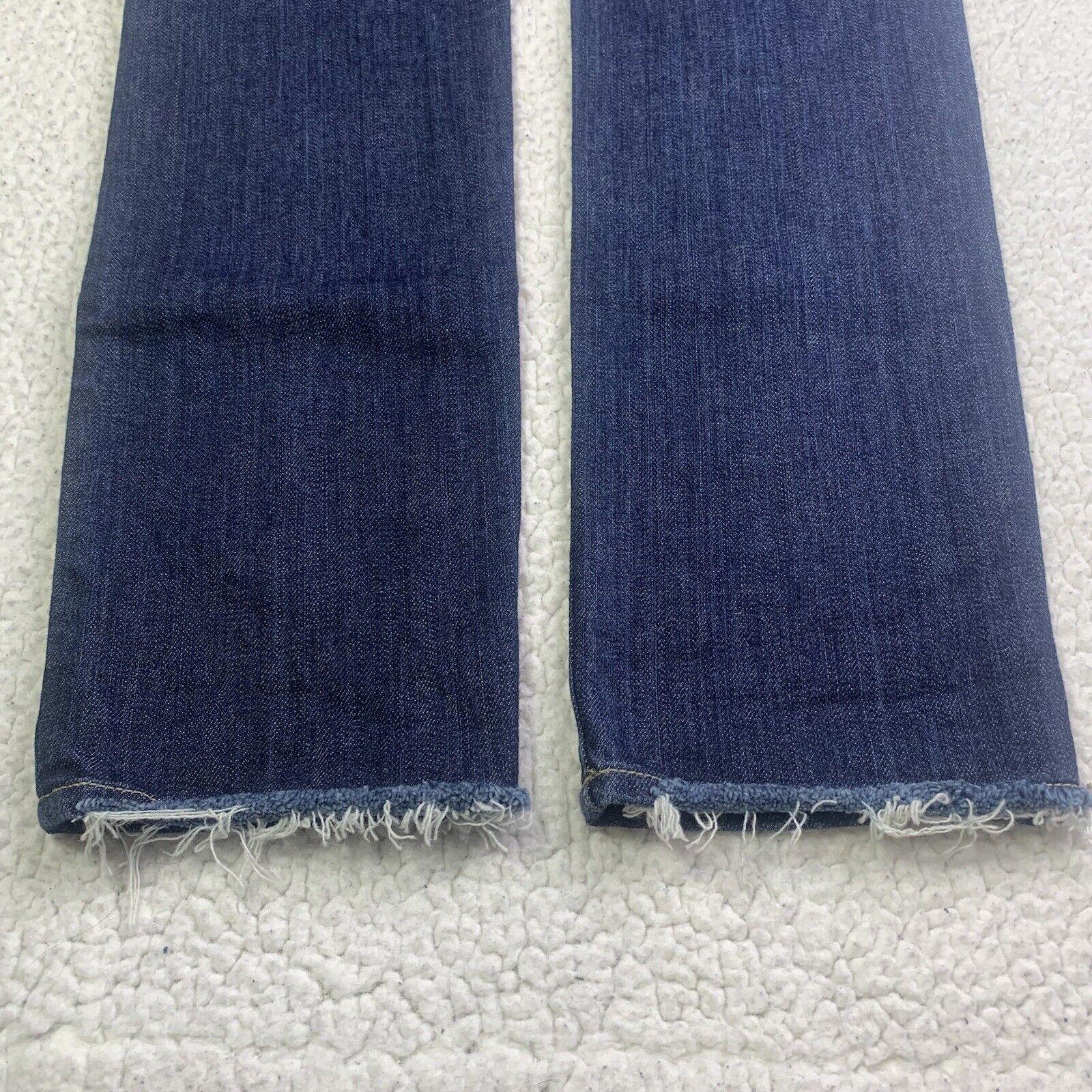 Paige Skyline Jeans Women’s Size 26 Slim  Ankle Leg Low Rise Distressed W28x29L