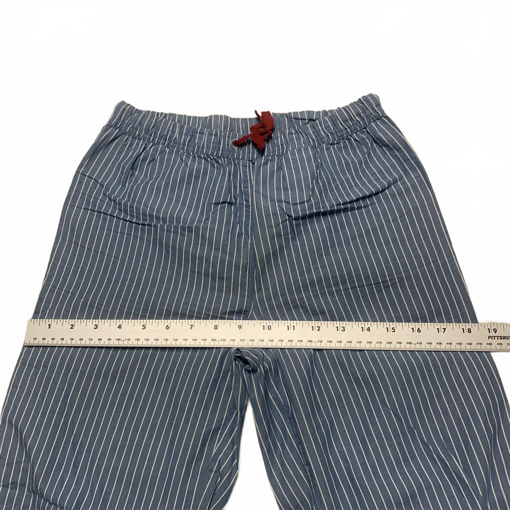 Cyrillus Paris Boys Sz 14A Blue Striped Lounge Pants Pajamas Cotton W25.5x29L