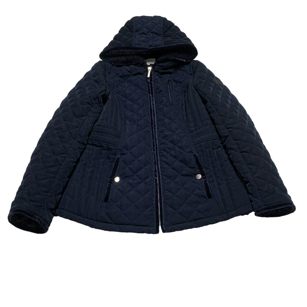Laundry by Shelli Segal Women’s Size Small Navy Blue Hooded Coat Jacket Zipper
