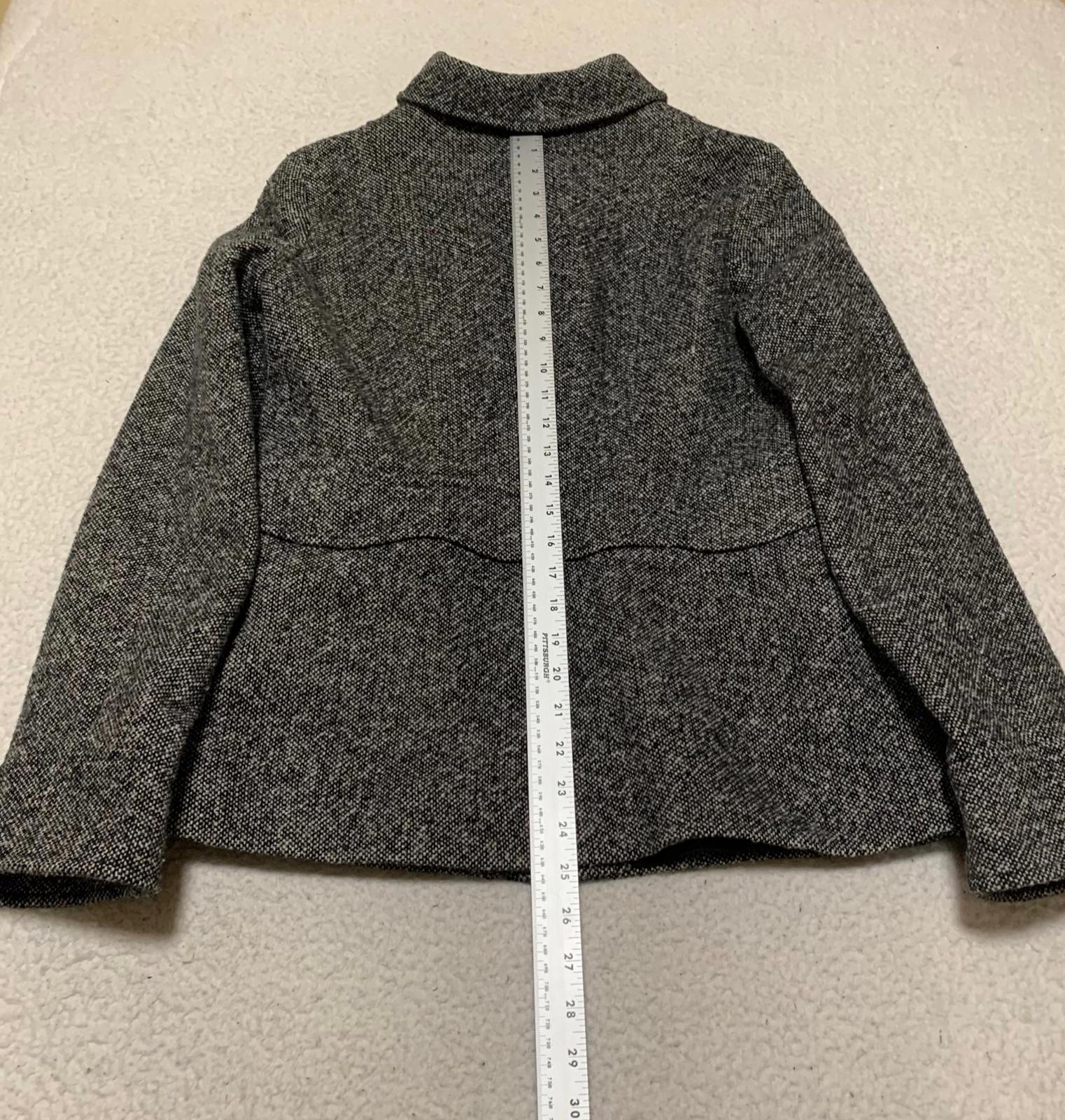 Vintage Mudd Wool Zip Up Coat  Gray  Made in Ukraine  RN 14981 Y2K Style Size M