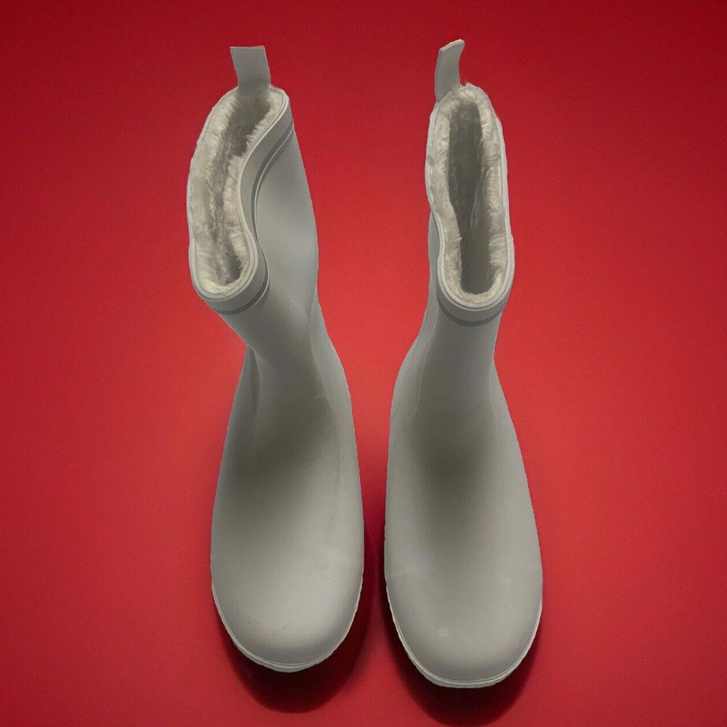 Tretorn Vinter Women’s Size 42 Mayte White Fleece Lined Rain Boots Wellies