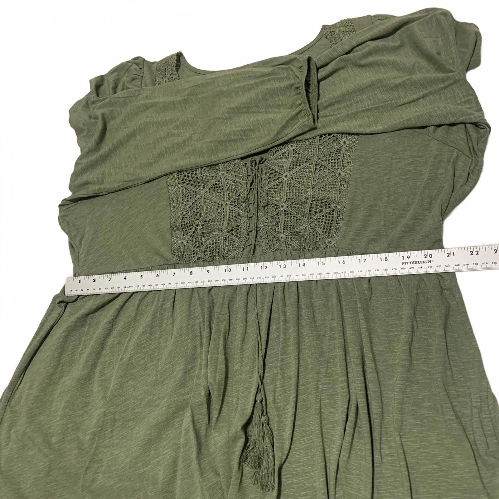 Torrid Super Soft Slub Jersey Women's Top Size 2 Olive Green