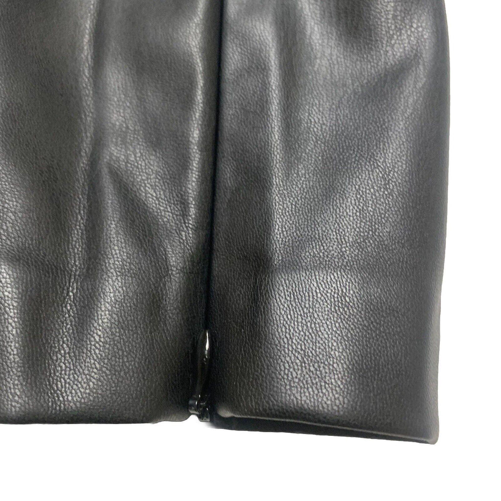 Zara Pants Women's Small Black Polyester/Faux Leather Ankle