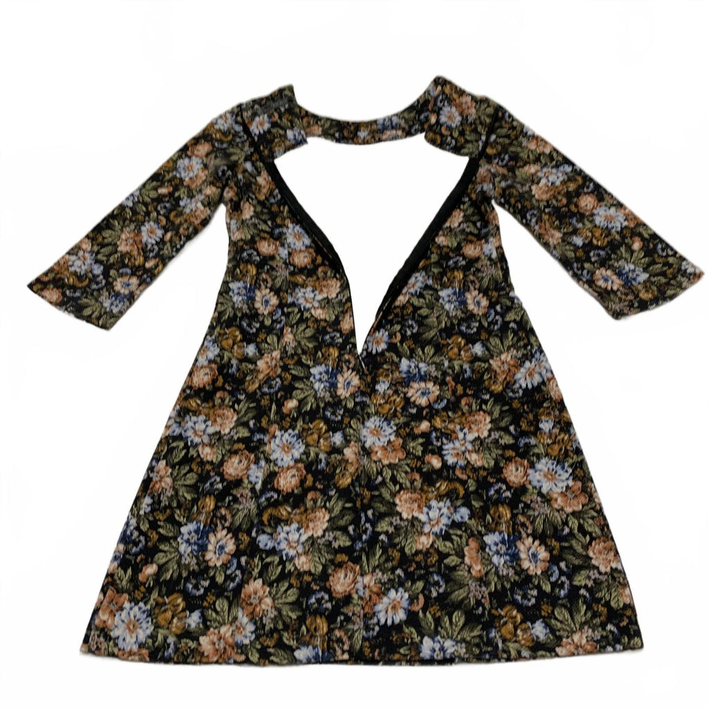 Zara Trafaluc Women's Size S Floral Dress Long Sleeve Y2K Retro
