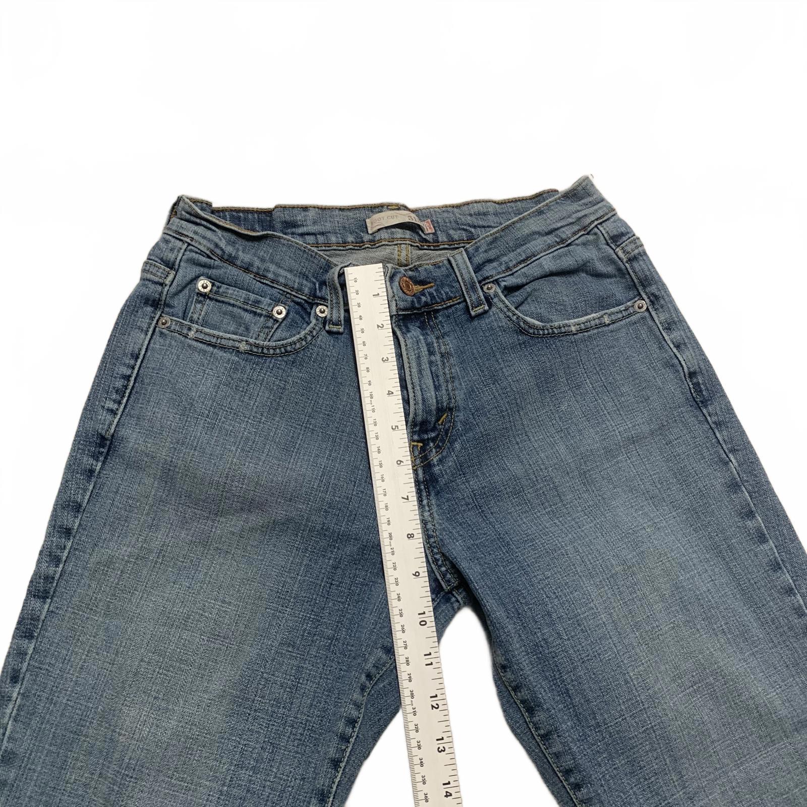 Levi's 515 Boot Cut Jeans Women's Size 6 L Cut Hem 25" Blue W28 x 25L Actual