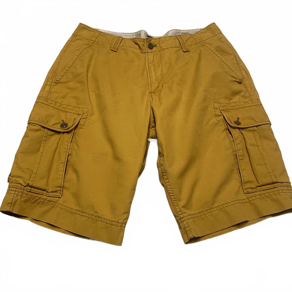 Gap Men's Sz 32 Yellow Cargo Shorts Casual Comfort W33 Gold