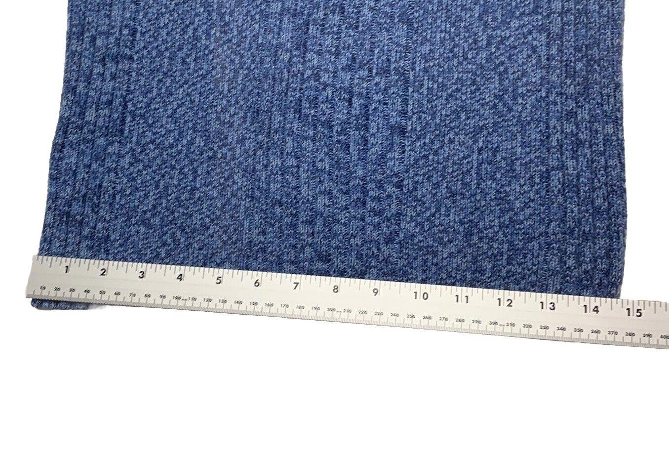 Express Women’s Sweater Small Turtleneck Ribbed Cable Knit Blue Marled