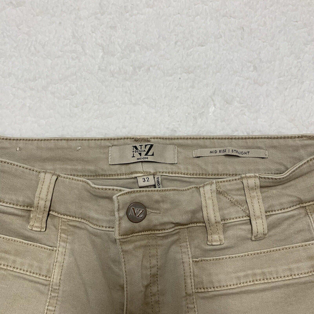 Nic+Zoe Jeans Women’s Size 32 Tan  Patch Front Pocket Beige