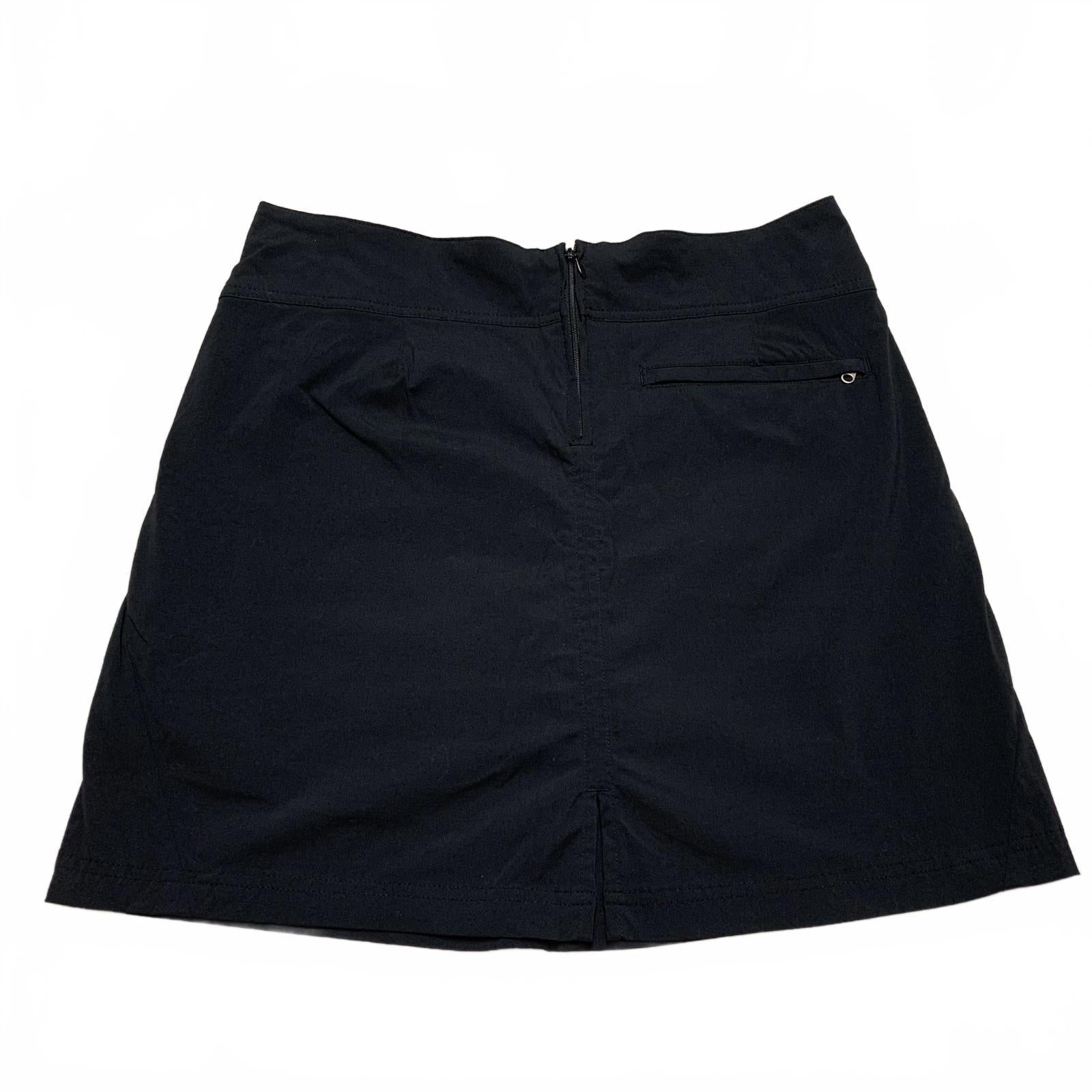 Royal Robbin’s Women's Size 10 Black Skort Skirt with Shorts W33.5 Nylon
