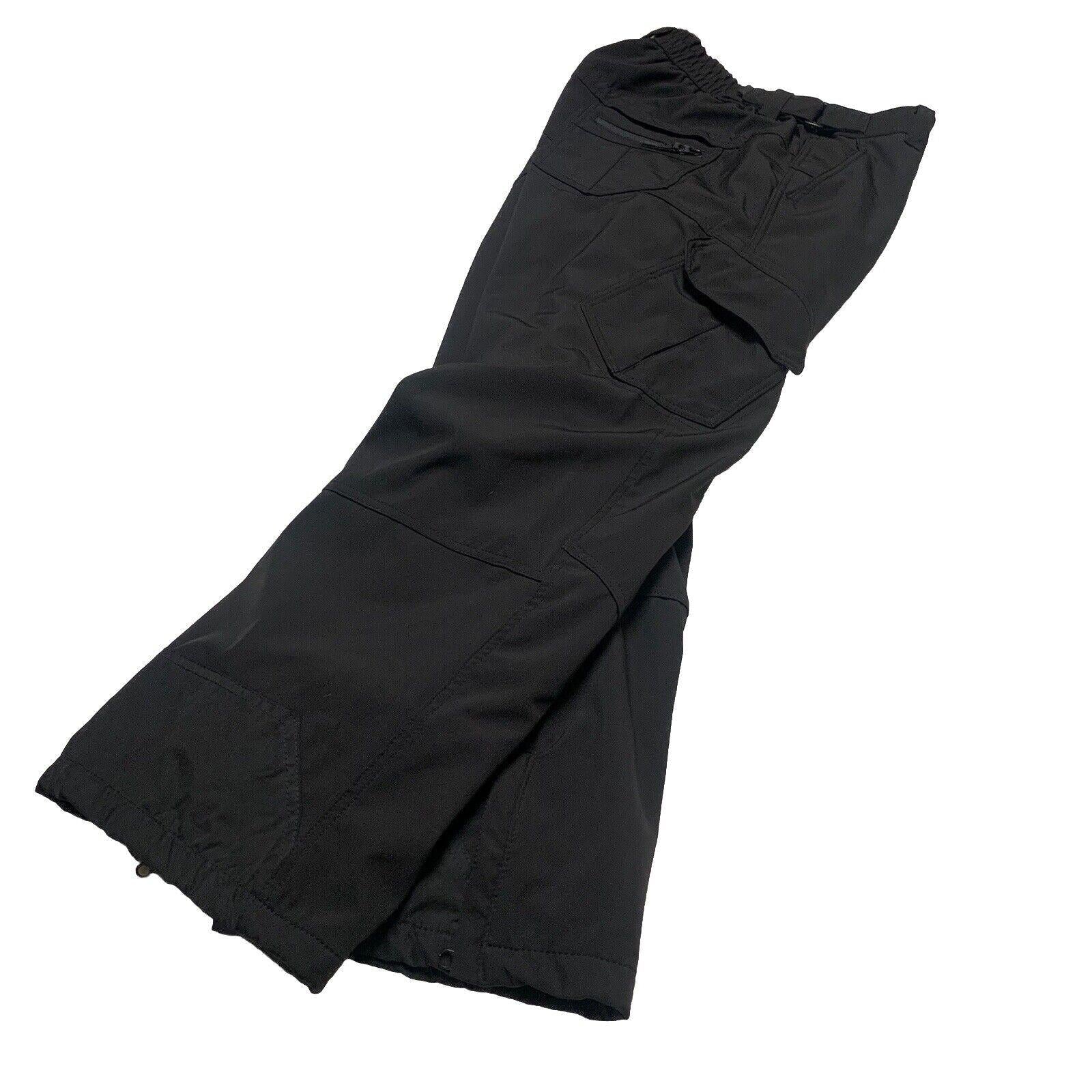 Gerry Snow Ski Pants  Black XL EG Fleece Lined Stretch Pockets Adjustable Waist