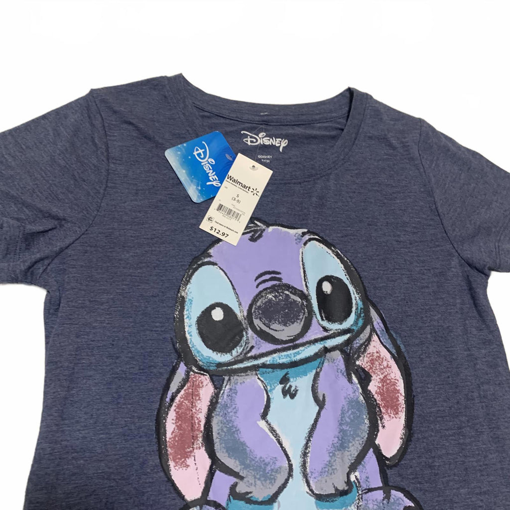 NWT Disney Teen Girls' Size Small (3-5) Stitch Graphic Tee Shirt