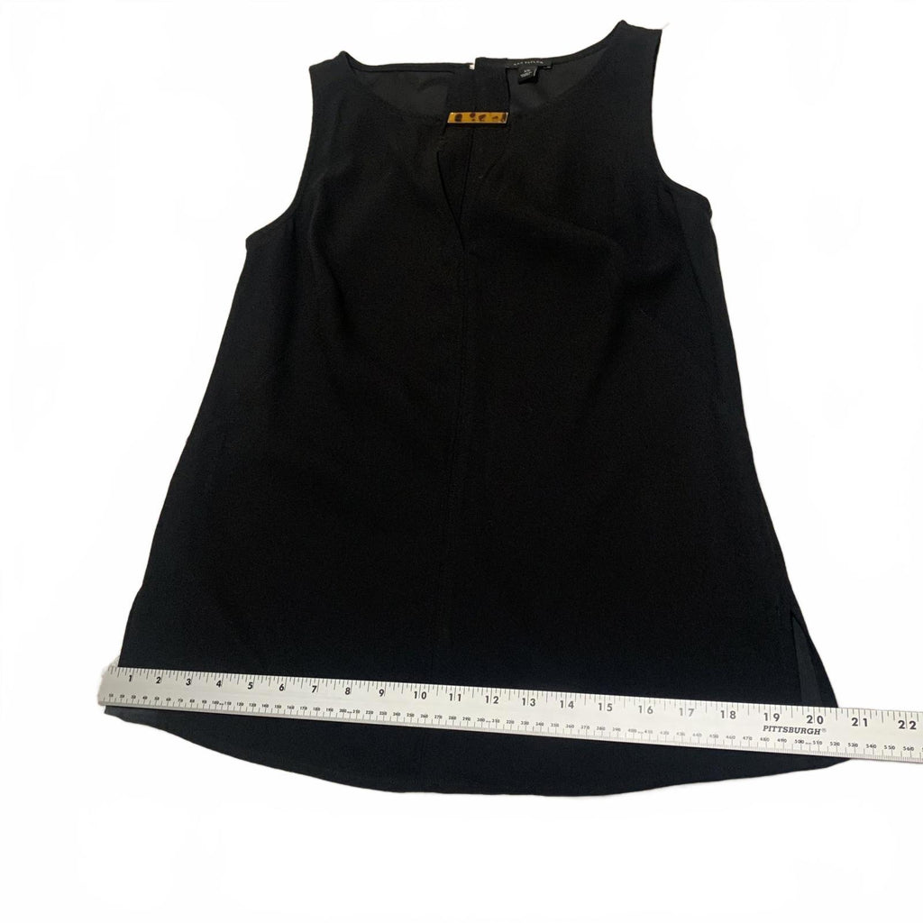 Ann Taylor Women's Size X-Small Black Sleeveless Blouse