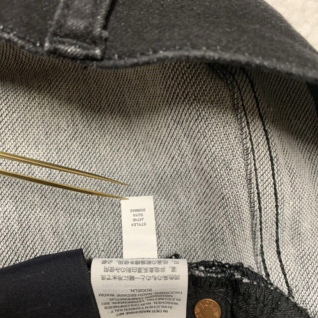 J.Crew Women Size 27 High Rise Skinny Jeans Black  Stretch