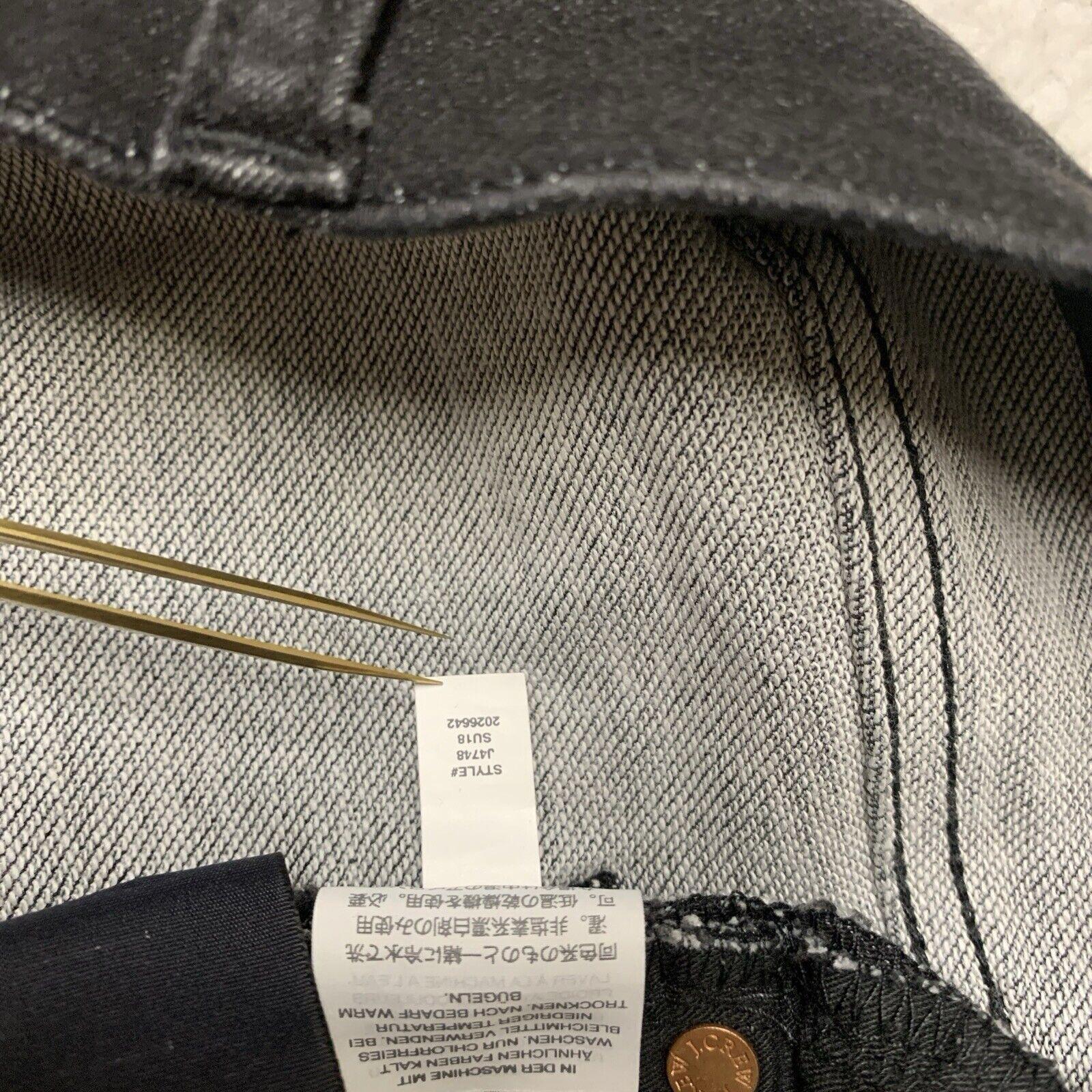 J.Crew Women Size 27 High Rise Skinny Jeans Black  Stretch