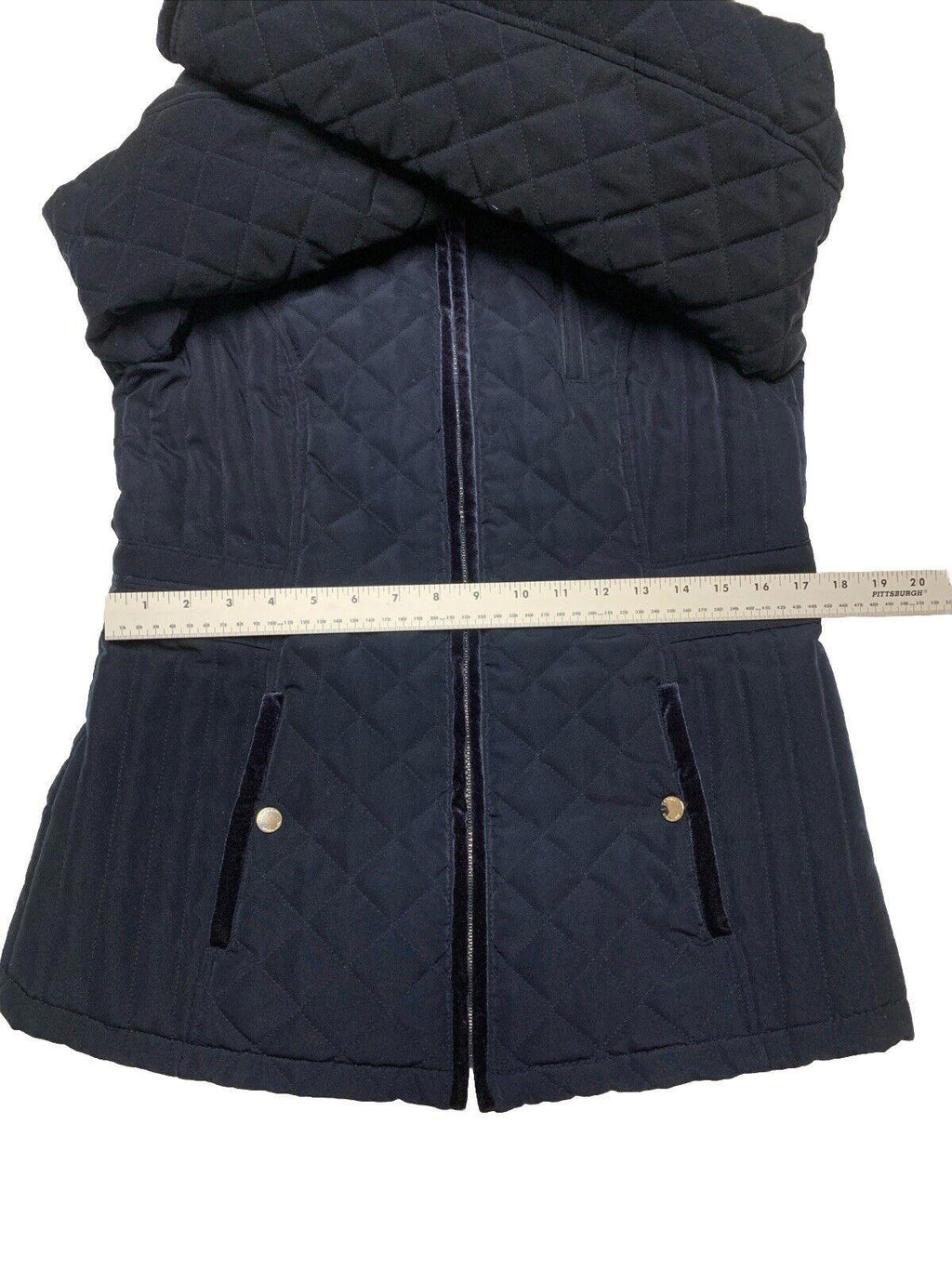 Laundry by Shelli Segal Women’s Size Small Navy Blue Hooded Coat Jacket Zipper