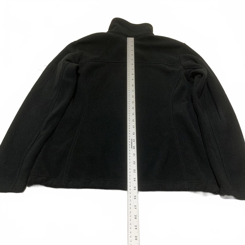 Columbia Women's Large Black Fleece Jacket Full Zip Outdoor Hiking Warm Layer