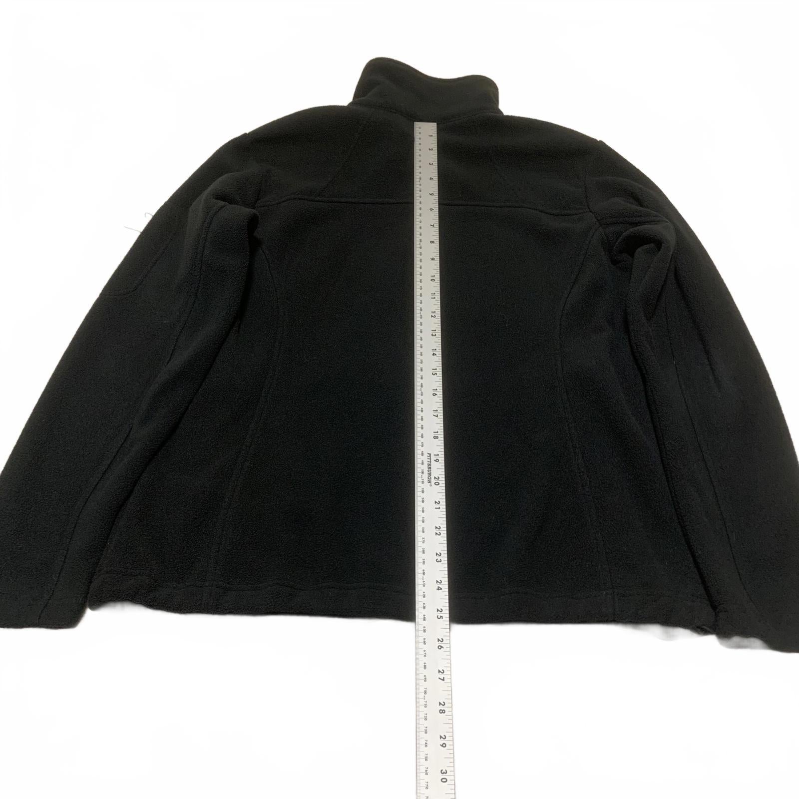 Columbia Women's Large Black Fleece Jacket Full Zip Outdoor Hiking Warm Layer