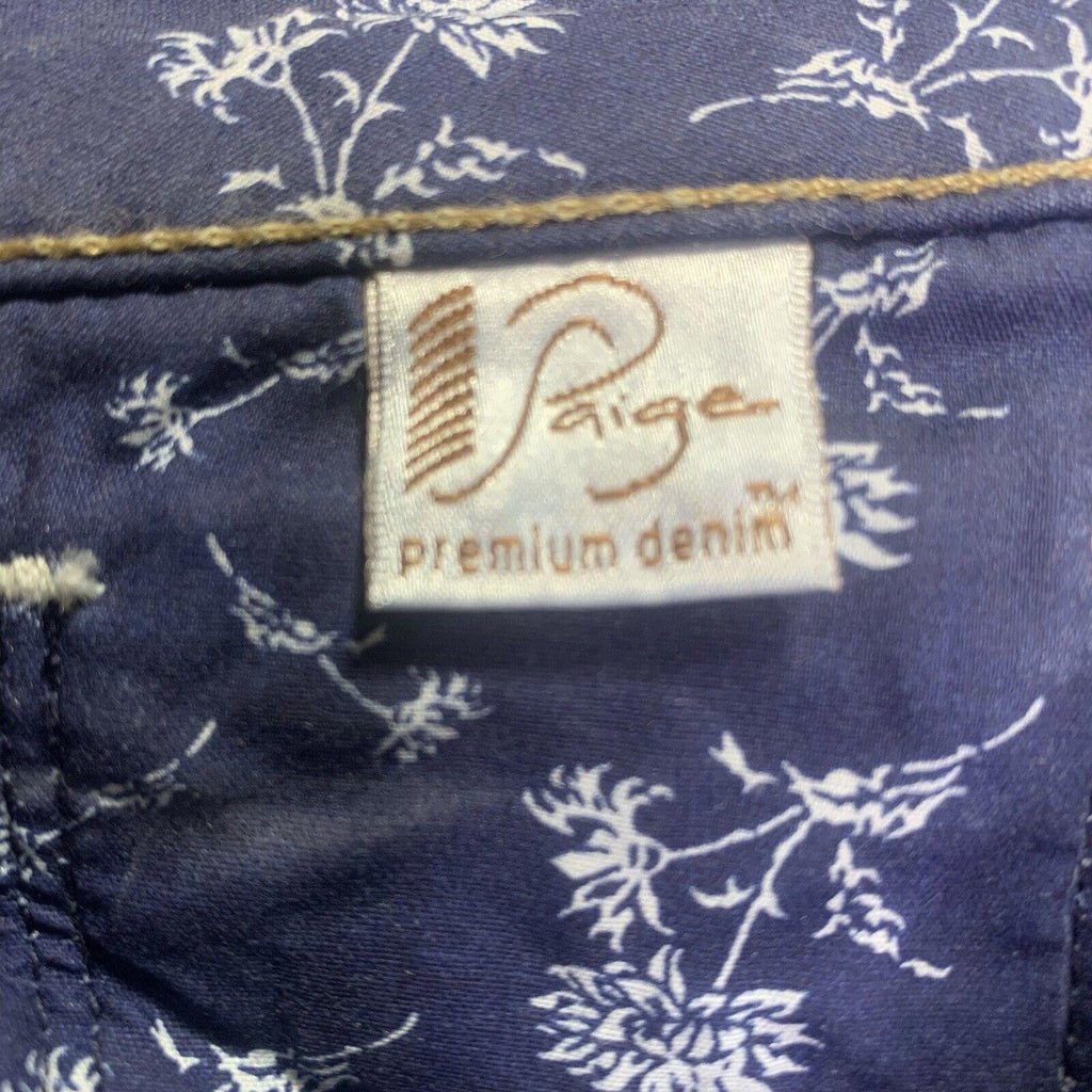 Paige Skyline Jeans Women’s Size 26 Slim  Ankle Leg Low Rise Distressed W28x29L