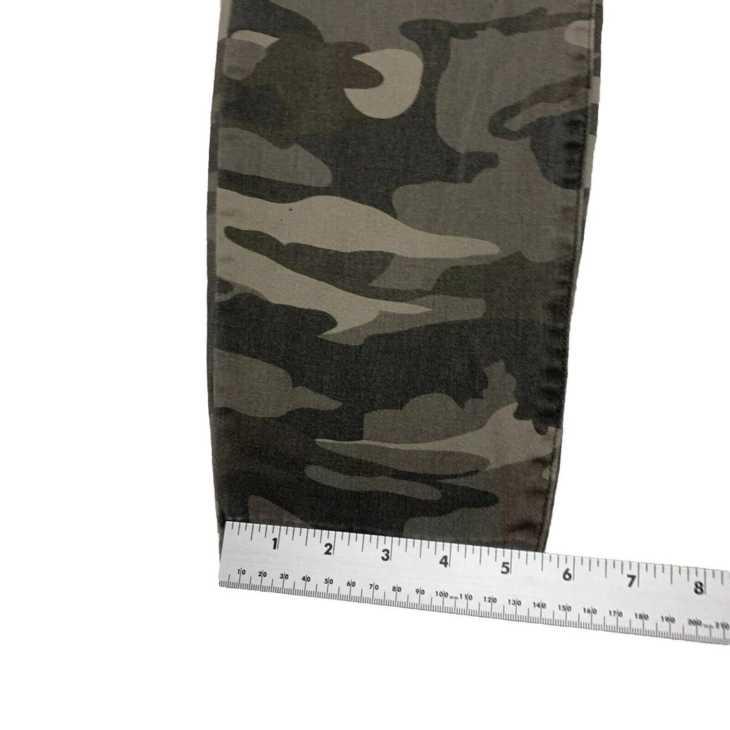 Rewash Brand Junior's Size 7/28 Olive Green Camo Print Straight Leg Pants