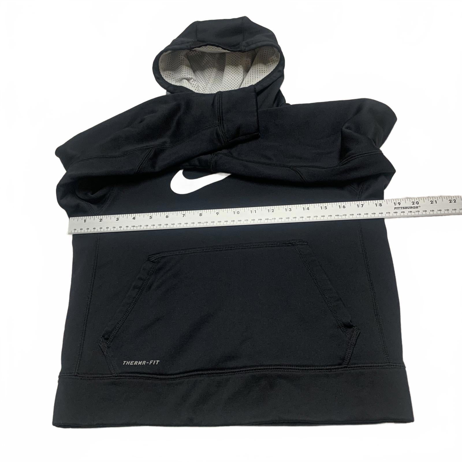Nike Therma-FIT Unisex Kids Size Medium Black Hoodie Pull-over Sweater