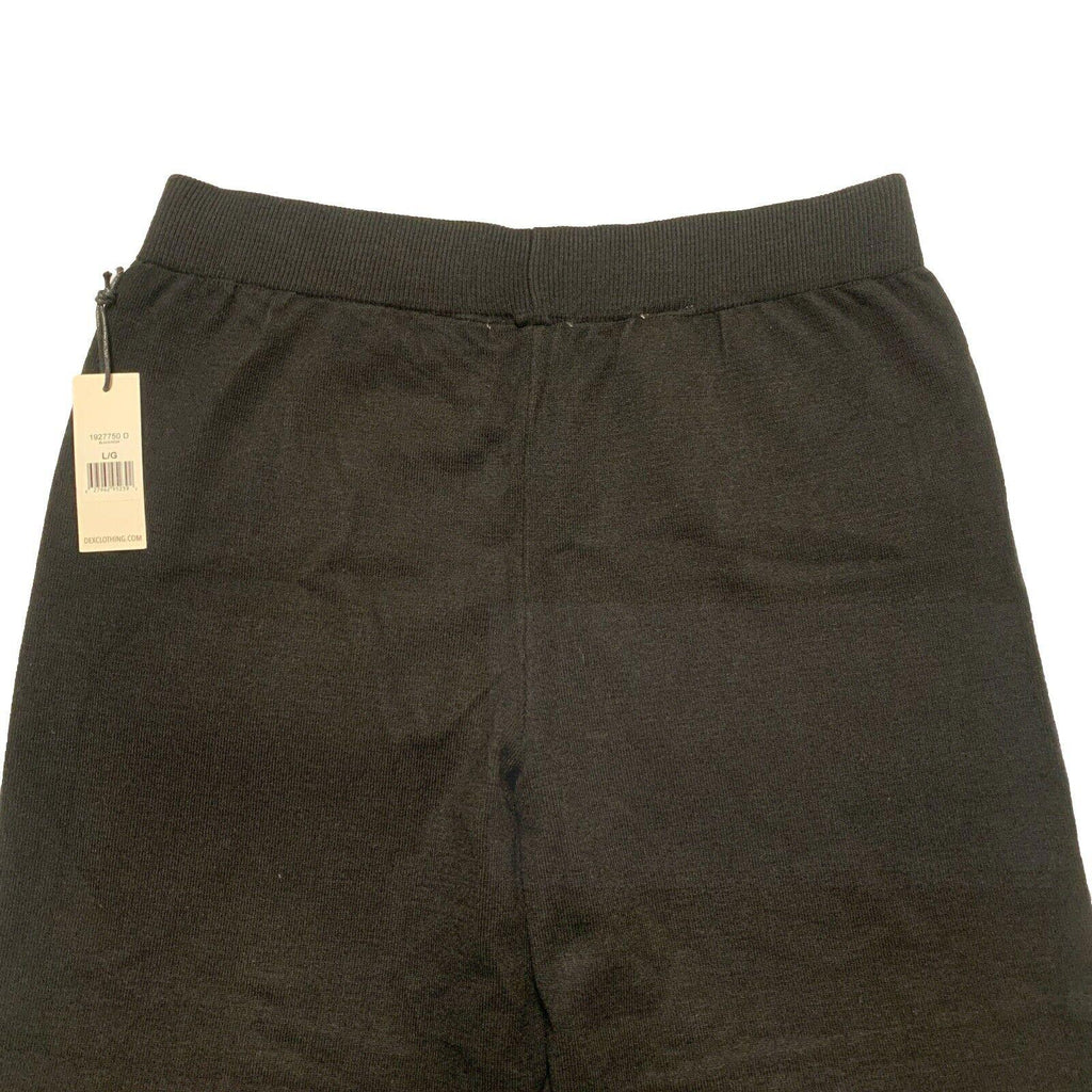 Dex Clothing Women’s Large Black Noir Wide Leg Gaucho Culottes Cropped Pants