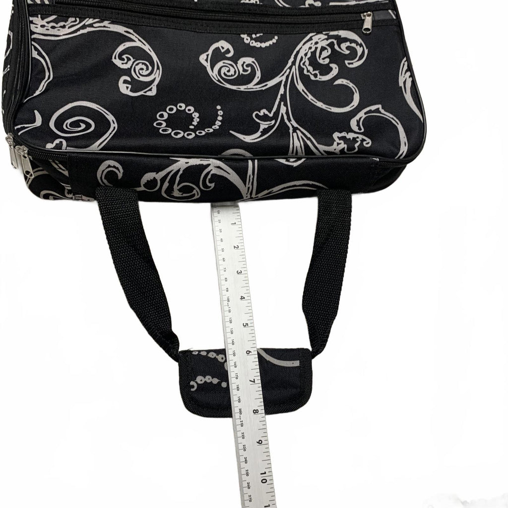 Home Essentials Black Floral Casserole Hot Food Tray Bag