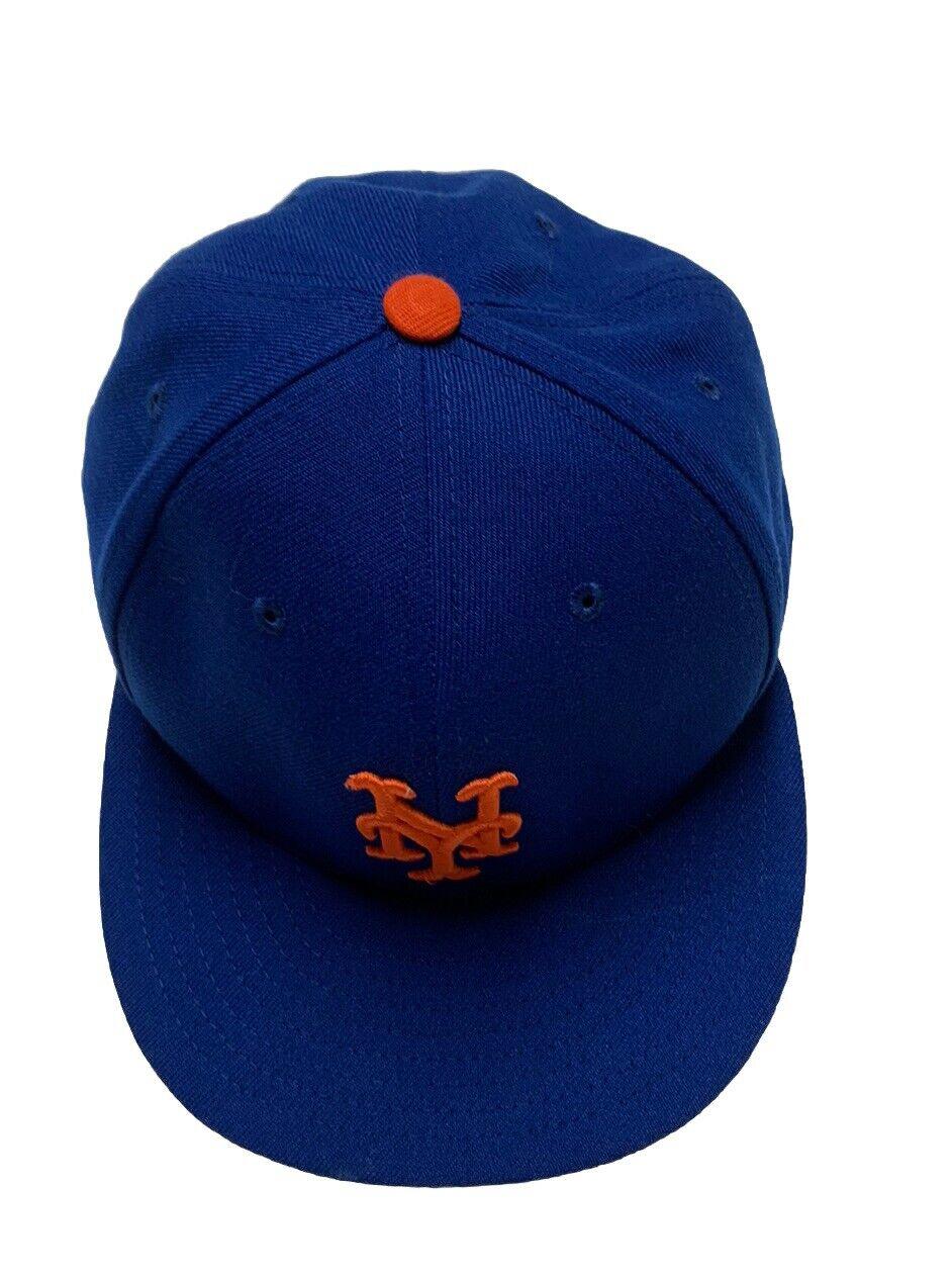 New Era 59Fifty NY Mets Official On Field Cap Baseball Practice Fitted Hat 7 3/8
