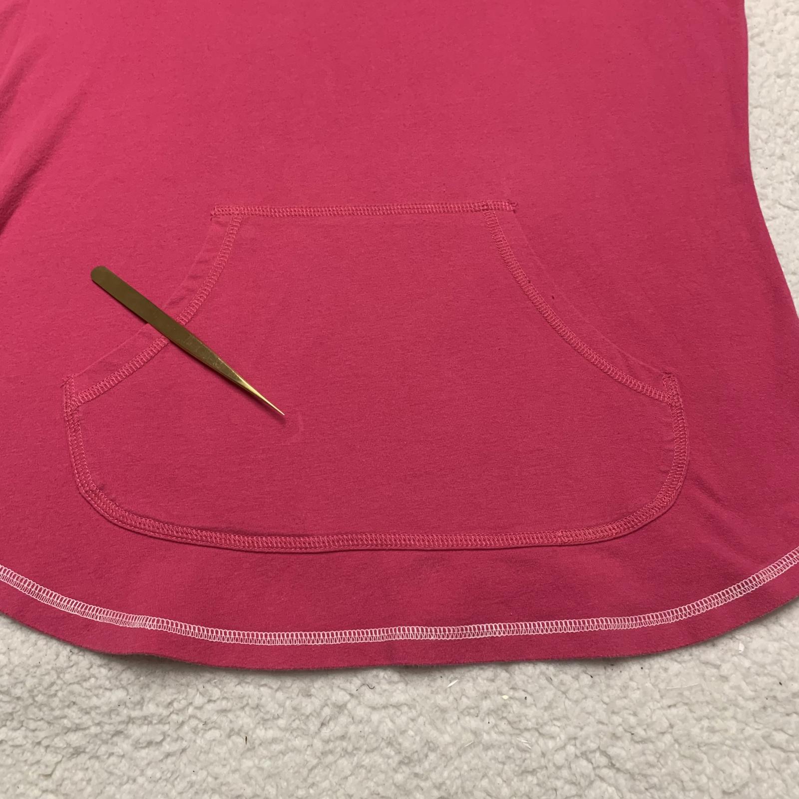 JU MORETULTRA Women's Size Medium Pink Hooded Long Sleeve Top