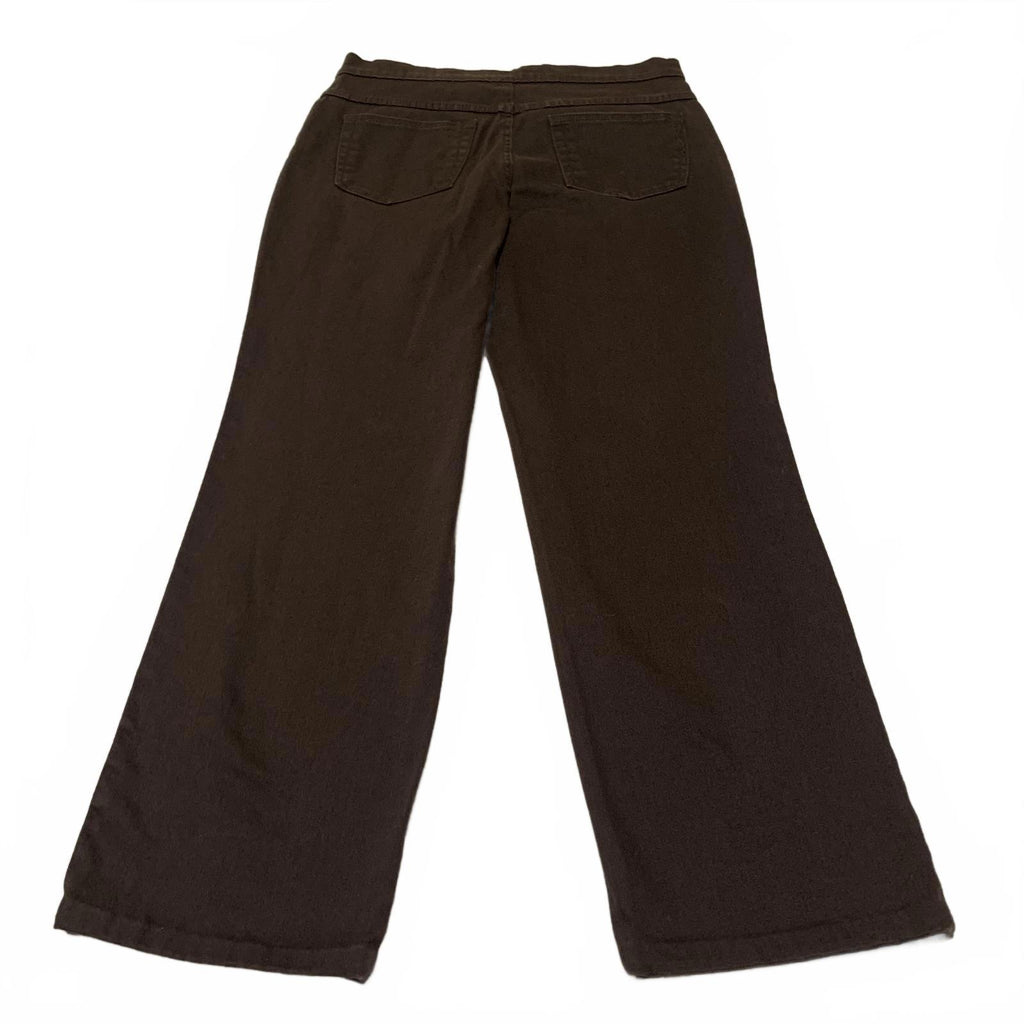 Style & Co. Women's No Size Label Easy Fit Brown Casual Pants