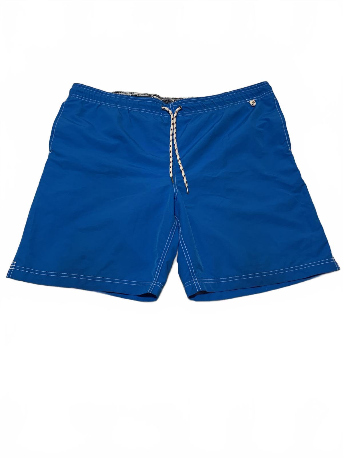 Lands End Men's Size L 36-38 Blue Swim Trunks Drawstring Waist